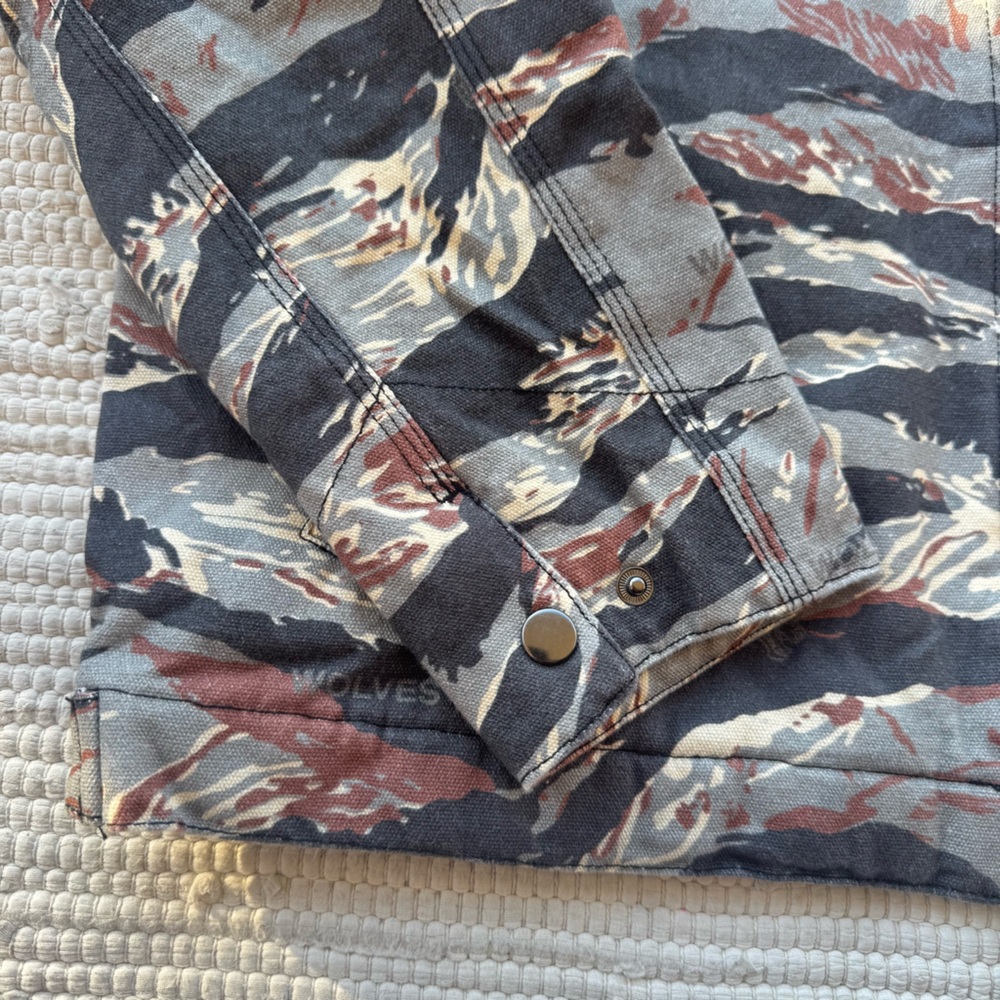 Darc Sport “Hard Work” Zip Jacket – Coffee Tiger Wolf Camo – Size S - Picture 2 of 9